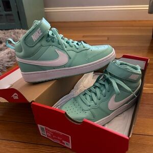 Nike Pastel Green High-Top Sneakers